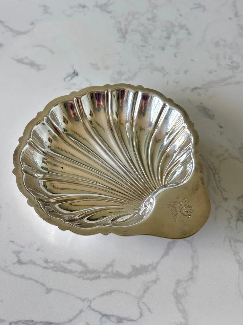Vintage Gorham Silverplate Scallop-shaped Dish